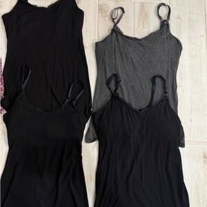 Jessica Simpson nursing tanks  black & grey only